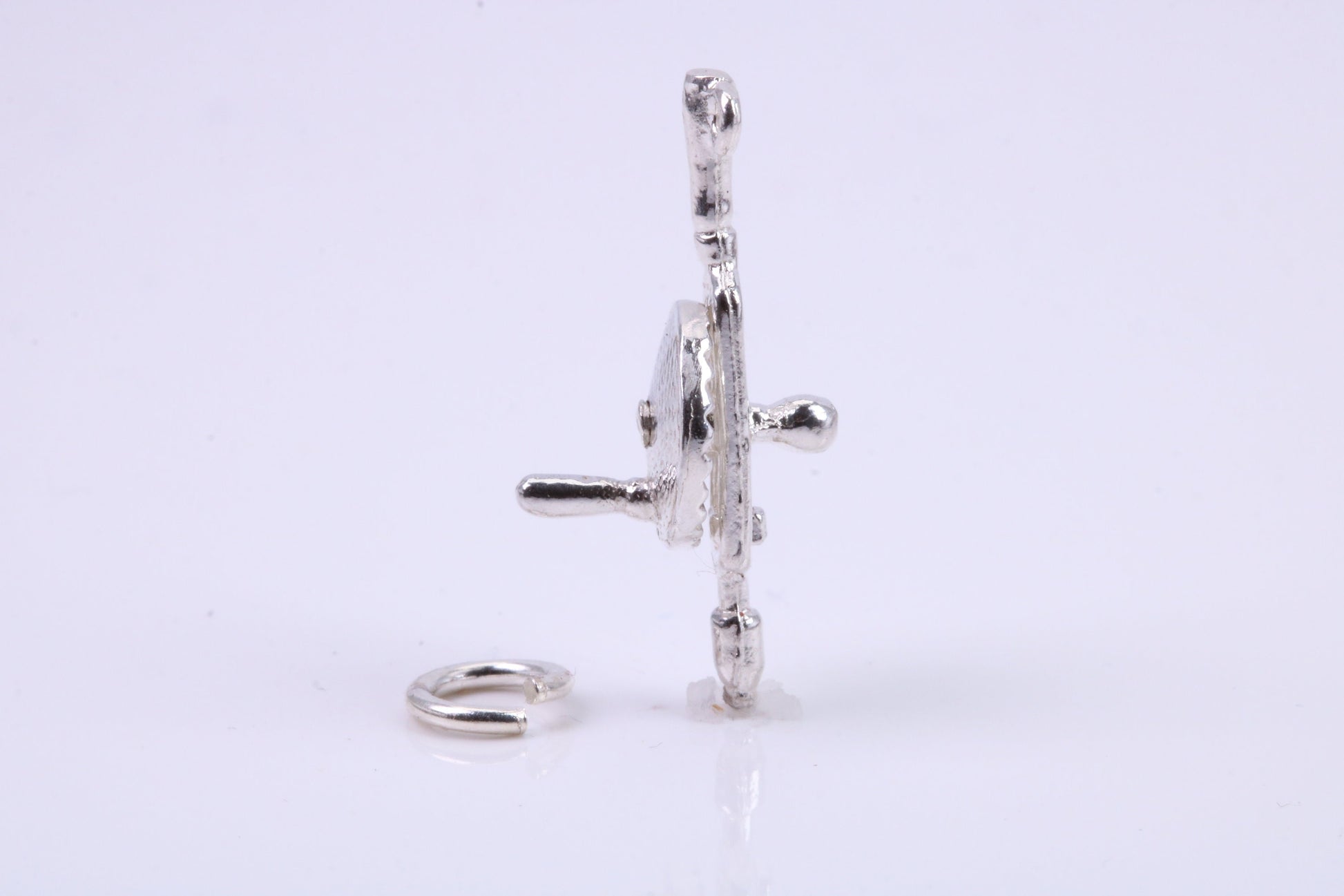 Hand Drill Charm, Traditional Charm, Made from Solid 925 Grade Sterling Silver, Complete with Attachment Link