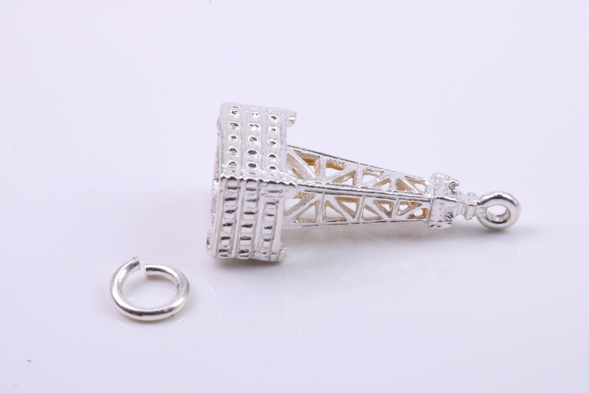 Navigation Buoy Charm, Traditional Charm, Made from Solid 925 Grade Sterling Silver, Complete with Attachment Link