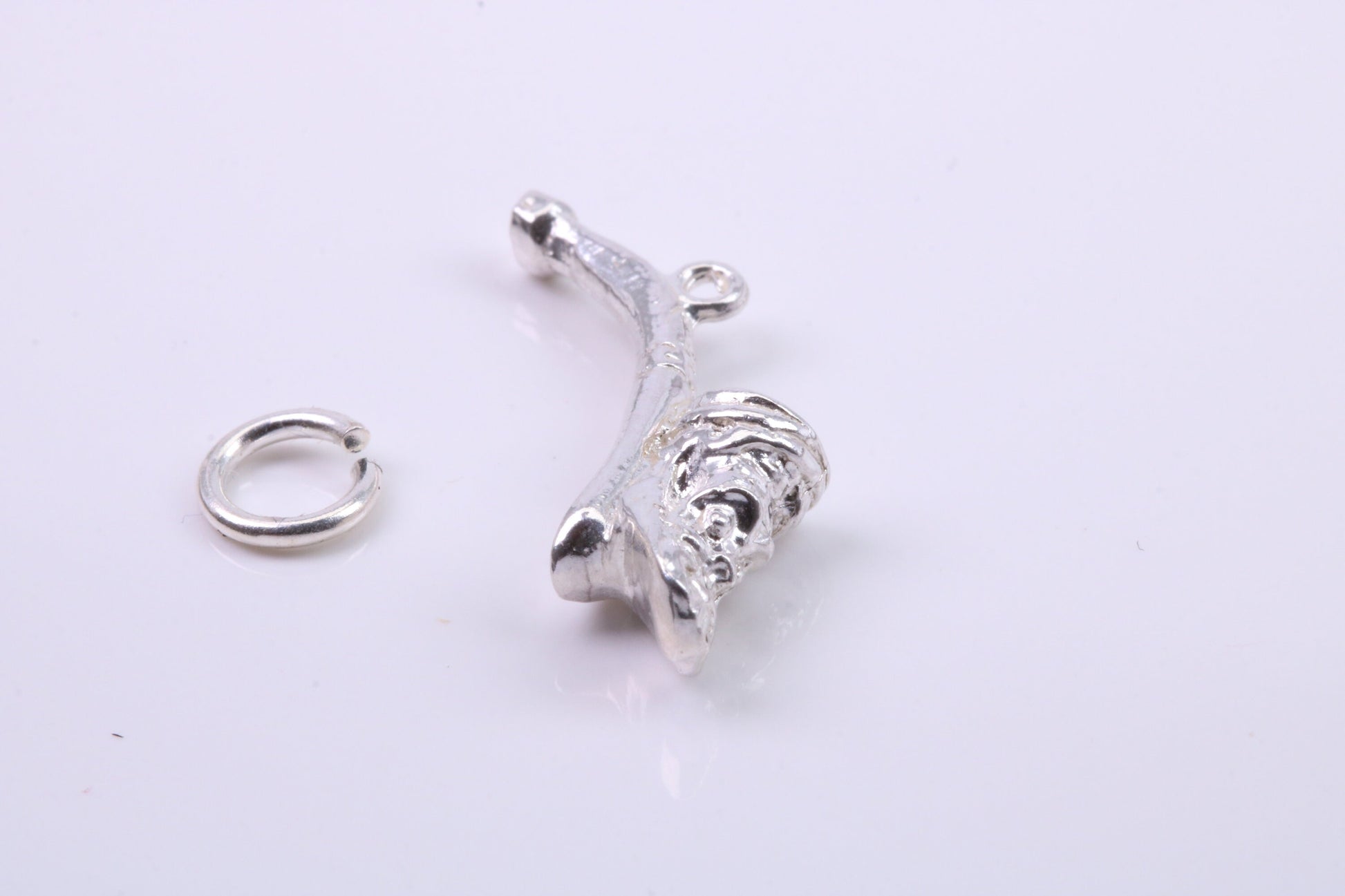 Saxophone Charm, Traditional Charm, Made from Solid 925 Grade Sterling Silver, Complete with Attachment Link