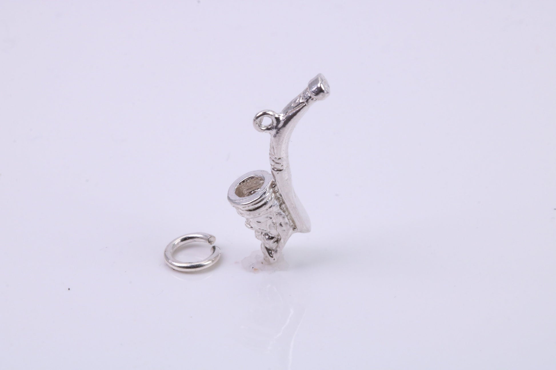 Saxophone Charm, Traditional Charm, Made from Solid 925 Grade Sterling Silver, Complete with Attachment Link
