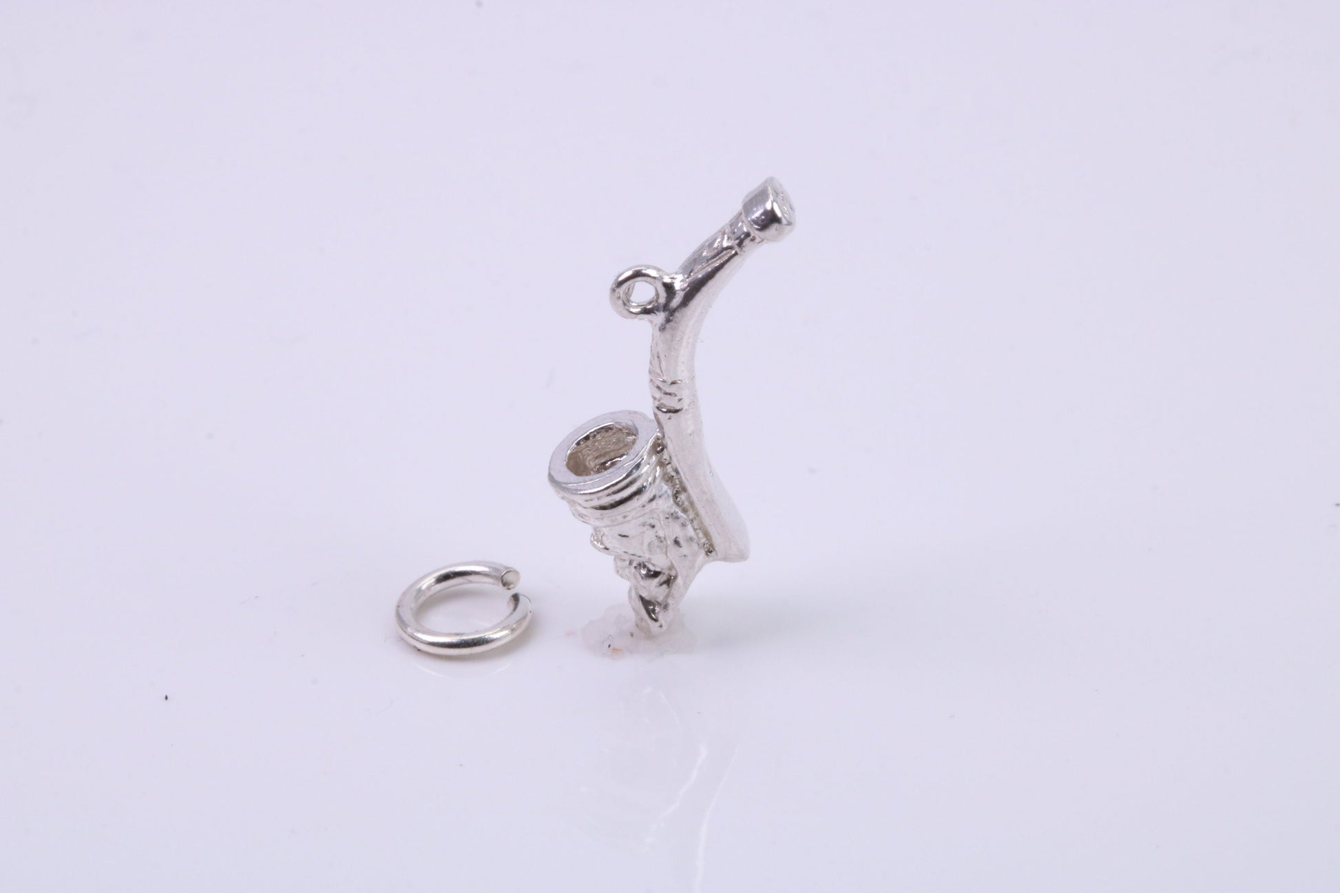 Saxophone Charm, Traditional Charm, Made from Solid 925 Grade Sterling Silver, Complete with Attachment Link