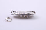 Speed Boat Charm, Traditional Charm, Made from Solid 925 Grade Sterling Silver, Complete with Attachment Link