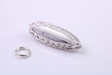 Speed Boat Charm, Traditional Charm, Made from Solid 925 Grade Sterling Silver, Complete with Attachment Link