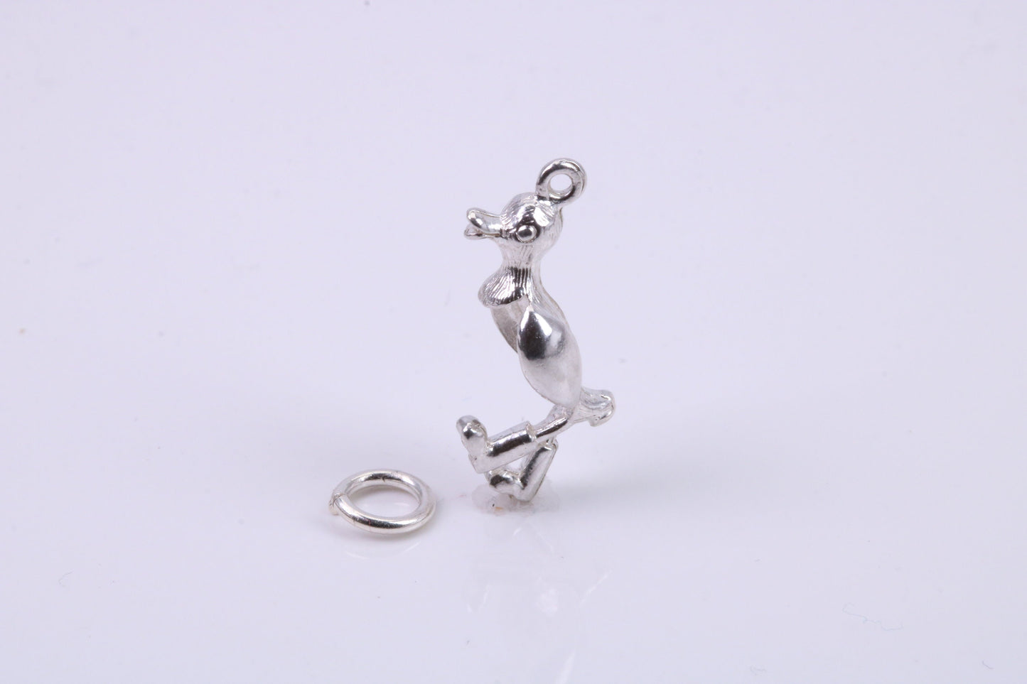 Walking Duck Charm, Traditional Charm, Made from Solid 925 Grade Sterling Silver, Complete with Attachment Link