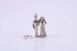 The Vow Charm, Traditional Charm, Made from Solid 925 Grade Sterling Silver, Complete with Attachment Link