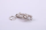 The Vow Charm, Traditional Charm, Made from Solid 925 Grade Sterling Silver, Complete with Attachment Link