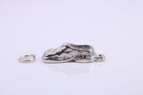 Old Shoe Charm, Traditional Charm, Made from Solid Cast Sterling Silver, Complete with Attachment Link