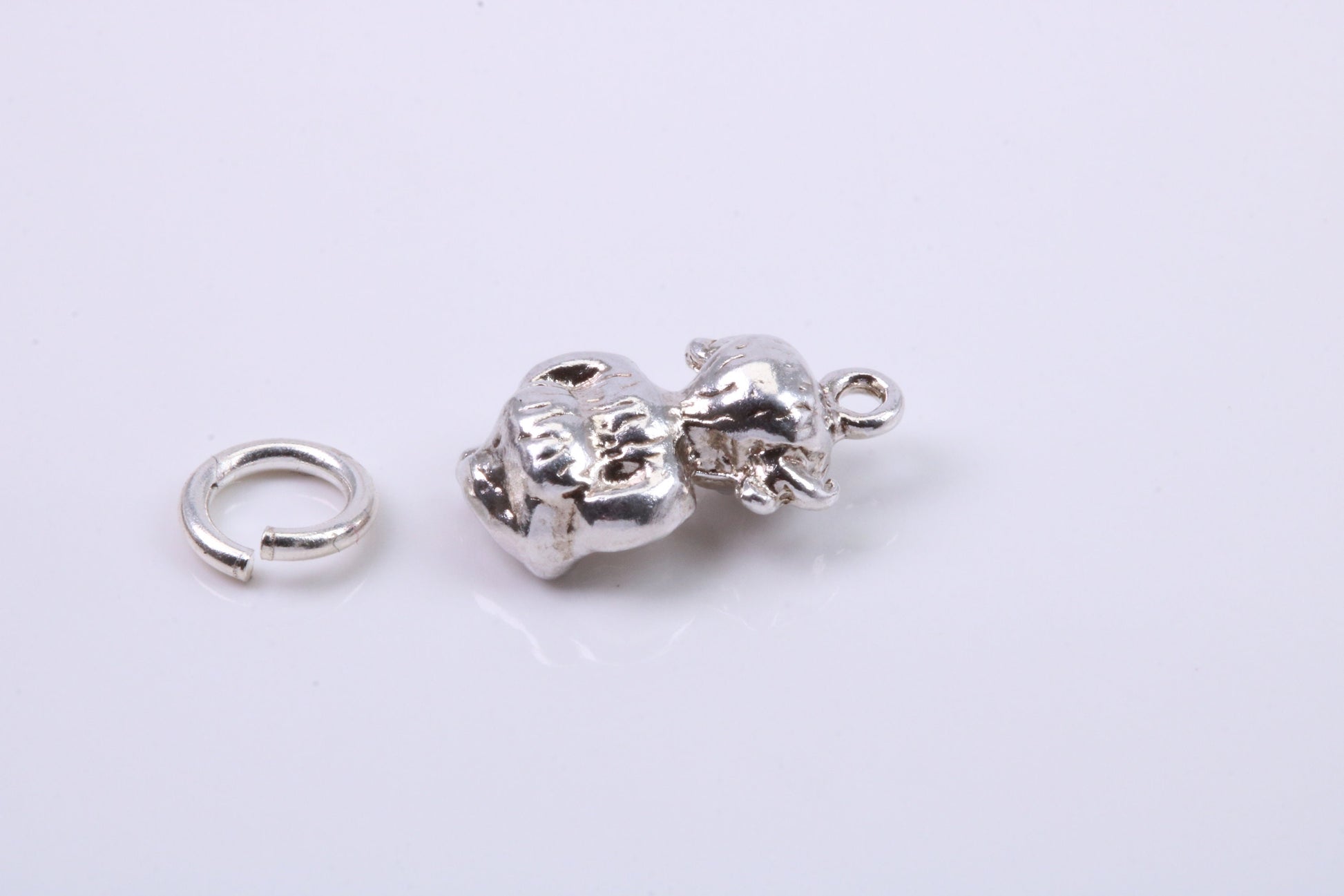 Gollum Charm, Traditional Charm, Made from Solid 925 Grade Sterling Silver, Complete with Attachment Link