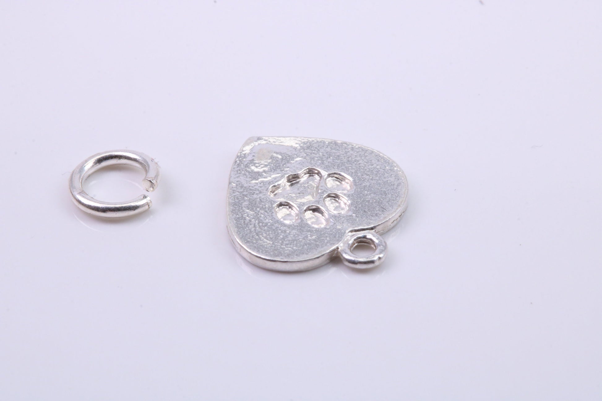 Love My Dog Charm, Traditional Charm, Made from Solid 925 Grade Sterling Silver, Complete with Attachment Link