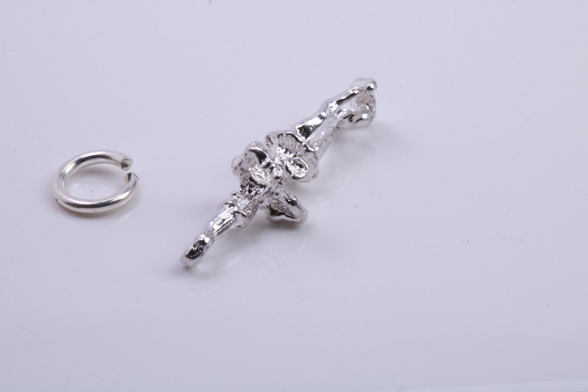 Pied Piper of Hamelin Charm, Traditional Charm, Made from Solid 925 Grade Sterling Silver, Complete with Attachment Link