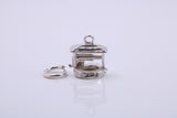 Water Well Charm, Traditional Charm, Made from Solid 925 Grade Sterling Silver, Complete with Attachment Link