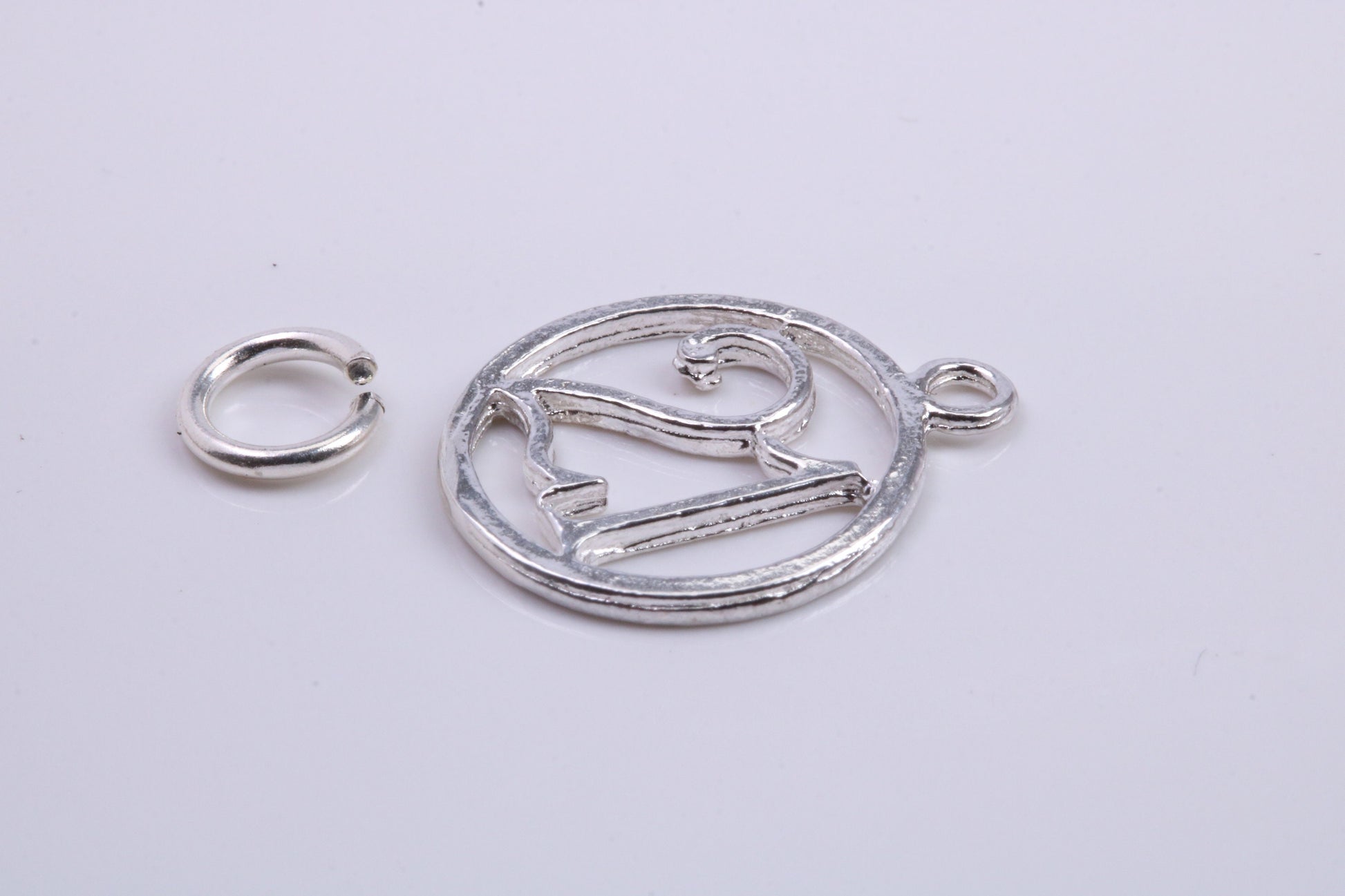 21st Birthday Charm, Traditional Charm, Made from Solid 925 Grade Sterling Silver, Complete with Attachment Link