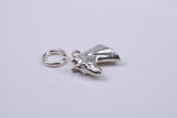 Horse Head Charm, Traditional Charm, Made from Solid 925 Grade Sterling Silver, Complete with Attachment Link