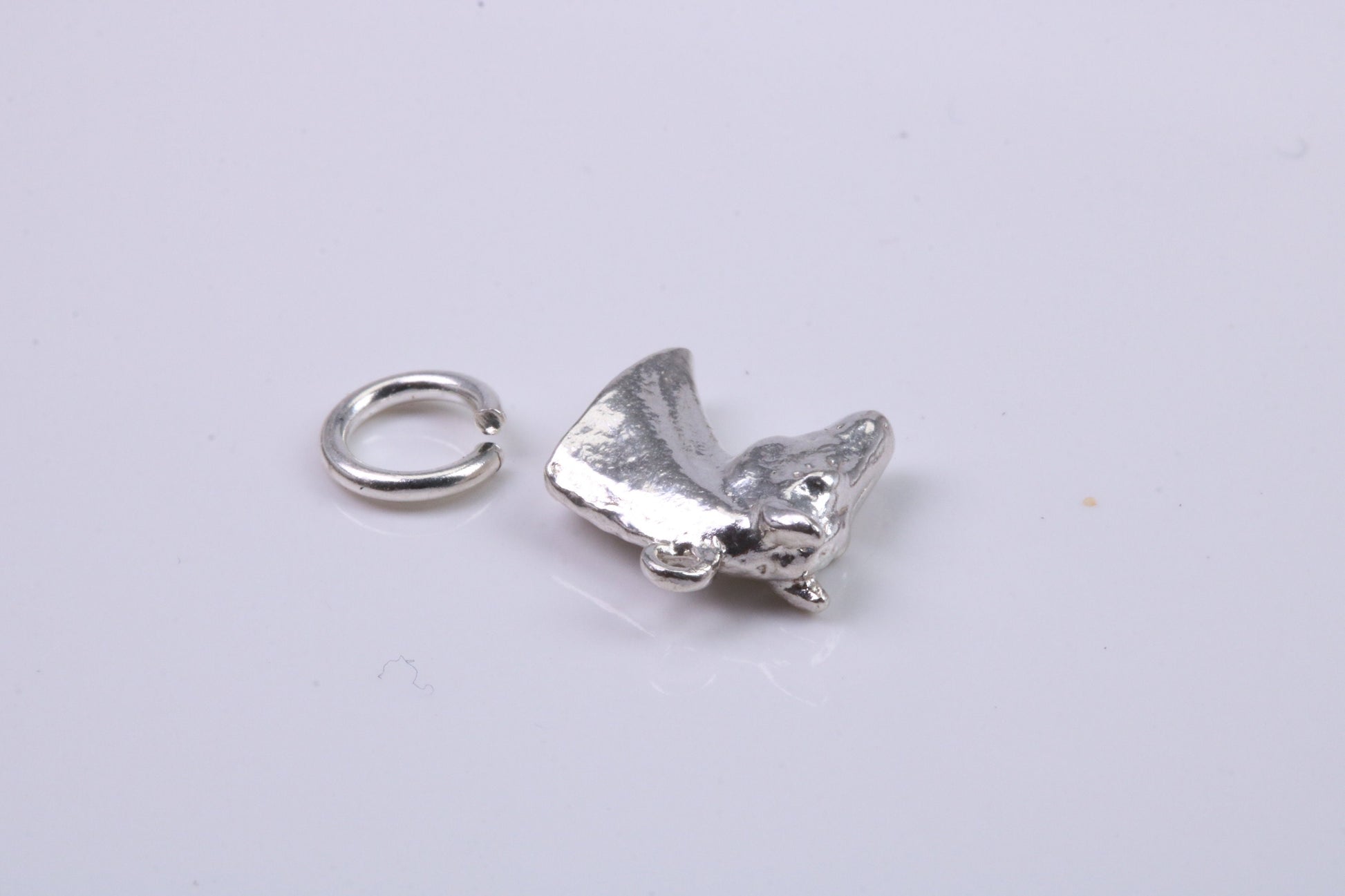 Horse Head Charm, Traditional Charm, Made from Solid 925 Grade Sterling Silver, Complete with Attachment Link