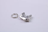 Horse Head Charm, Traditional Charm, Made from Solid 925 Grade Sterling Silver, Complete with Attachment Link