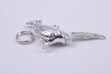 Pheasant Charm, Made from Solid Cast Silver, Complete with Attachment Link