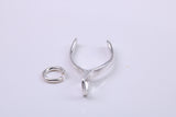 Wish Bone Charm, Traditional Charm, Made from Solid 925 Grade Sterling Silver, Complete with Attachment Link