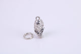 Shakespeare Charm, Traditional Charm, Made from Solid 925 Grade Sterling Silver, Complete with Attachment Link
