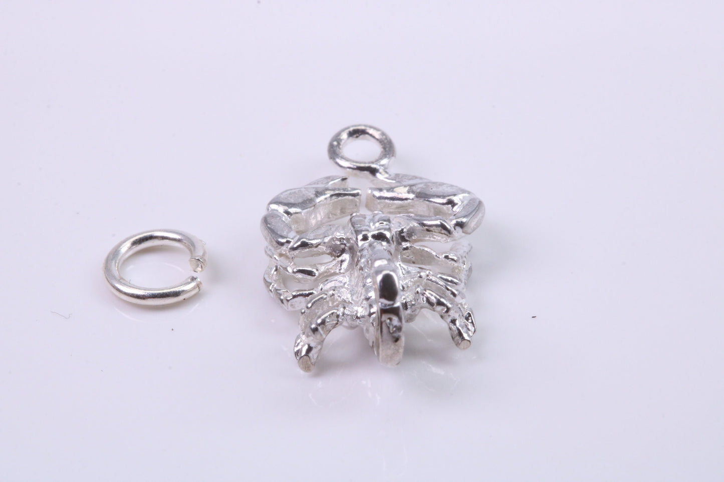 Scorpio Zodiac Sign Charm, Traditional Charm, Made from Solid 925 Grade Sterling Silver, Complete with Attachment Link