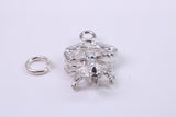 Scorpio Zodiac Sign Charm, Traditional Charm, Made from Solid 925 Grade Sterling Silver, Complete with Attachment Link