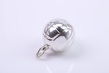 Foot Ball Charm, Traditional Charm, Made from Solid 925 Grade Sterling Silver, Complete with Attachment Link
