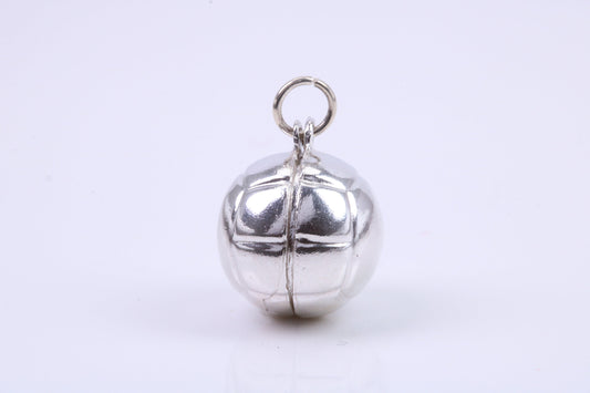Foot Ball Charm, Traditional Charm, Made from Solid 925 Grade Sterling Silver, Complete with Attachment Link