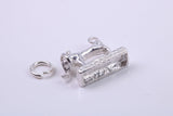 Sewing Machine Charm, Traditional Charm, Made from Solid 925 Grade Sterling Silver, Complete with Attachment Link
