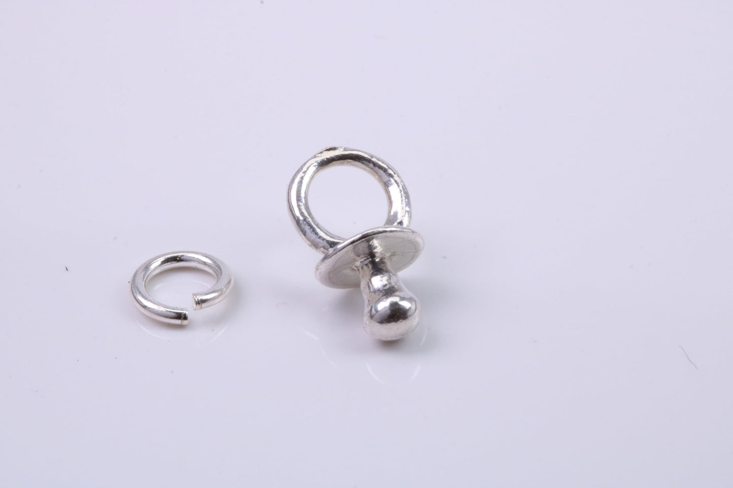 Dummy Charm, Traditional Charm, Made from Solid 925 Grade Sterling Silver, Complete with Attachment Link