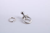 Dummy Charm, Made from Solid Cast Silver, Complete with Attachment Link