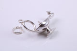 Magic Genie Lamp Charm, Traditional Charm, Made from Solid 925 Grade Sterling Silver, Complete with Attachment Link