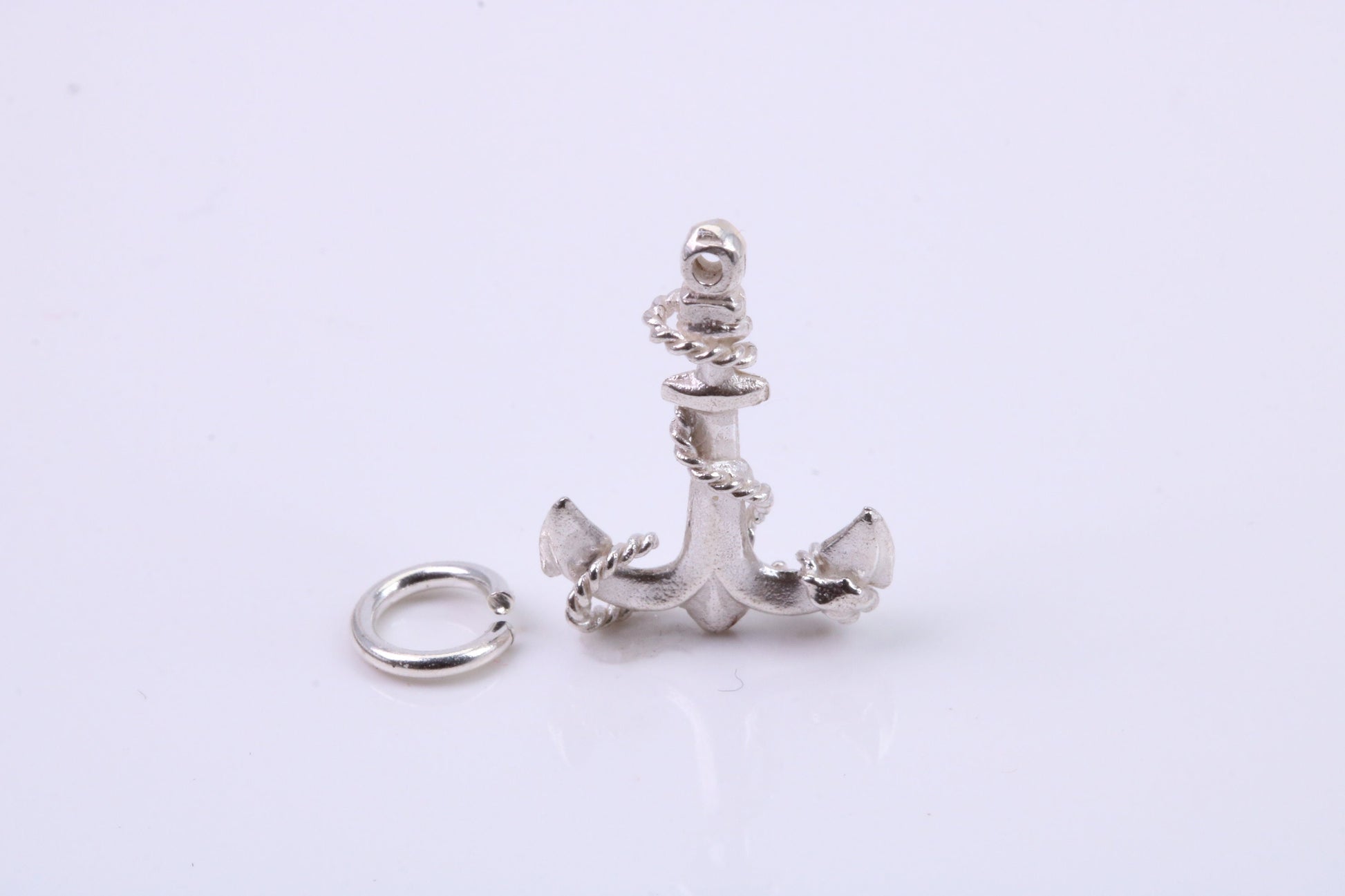 Anchor Charm, Traditional Charm, Made from Solid 925 Grade Sterling Silver, Complete with Attachment Link