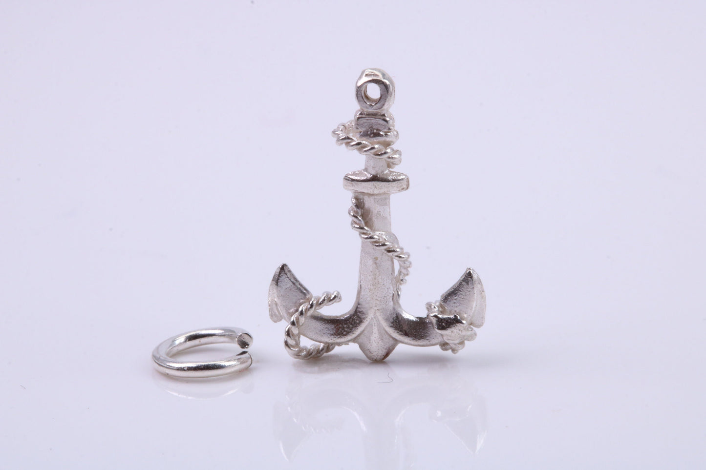 Anchor Charm, Traditional Charm, Made from Solid 925 Grade Sterling Silver, Complete with Attachment Link