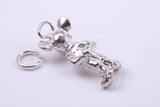 Standing Mouse Charm, Traditional Charm, Made from Solid 925 Grade Sterling Silver, Complete with Attachment Link