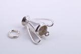 Sports Trophy Charm, Traditional Charm, Made from Solid 925 Grade Sterling Silver, Complete with Attachment Link