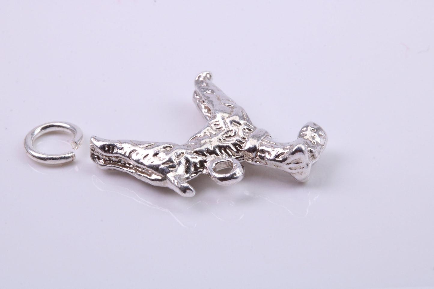 Schnauzer Dog Charm, Traditional Charm, Made from Solid 925 Grade Sterling Silver, Complete with Attachment Link