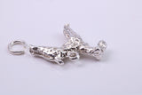 Schnauzer Dog Charm, Traditional Charm, Made from Solid 925 Grade Sterling Silver, Complete with Attachment Link