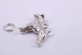 Schnauzer Dog Charm, Traditional Charm, Made from Solid 925 Grade Sterling Silver, Complete with Attachment Link