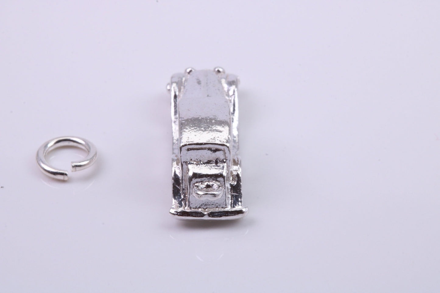 Vintage Car Charm, Traditional Charm, Made from Solid 925 Grade Sterling Silver, Complete with Attachment Link