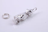 Little Bo Peep Charm, Traditional Charm, Made from Solid 925 Grade Sterling Silver, Complete with Attachment Link