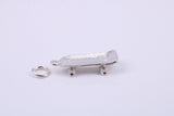 Skateboard Charm, Traditional Charm, Made from Solid 925 Grade Sterling Silver, Complete with Attachment Link