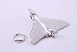 Vulcan Bomber Airplane Charm, Traditional Charm, Made from Solid 925 Grade Sterling Silver, Complete with Attachment Link