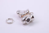 Pair of Boxing Gloves Charm, Traditional Charm, Made from Solid 925 Grade Sterling Silver, Complete with Attachment Link