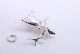 Stag Charm, Traditional Charm, Made from Solid 925 Grade Sterling Silver, Complete with Attachment Link