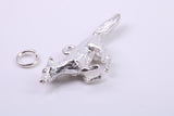 Greyhound Dog Charm, Traditional Charm, Made from Solid 925 Grade Sterling Silver, Complete with Attachment Link