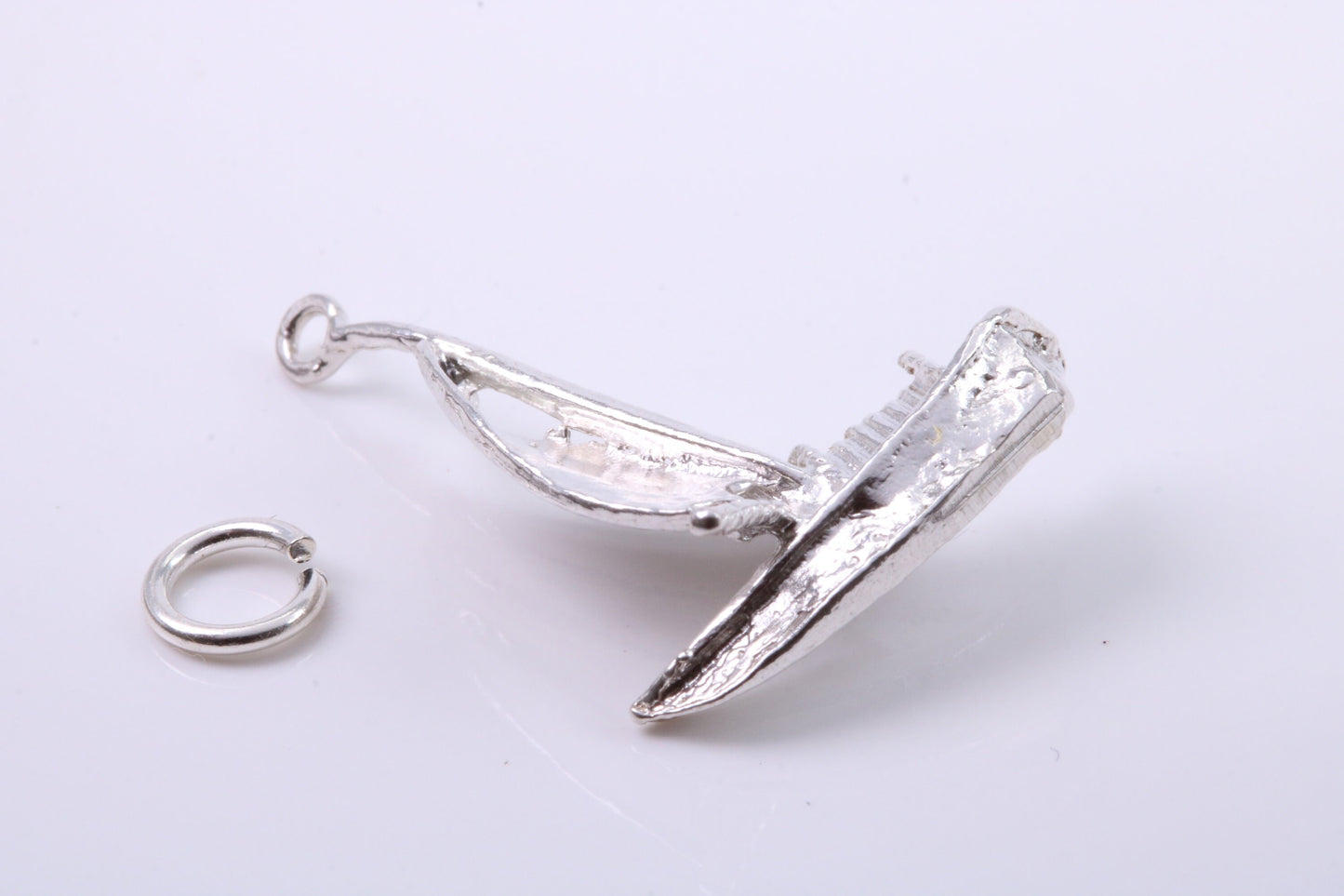 Sailing Boat Charm, Traditional Charm, Made from Solid 925 Grade Sterling Silver, Complete with Attachment Link