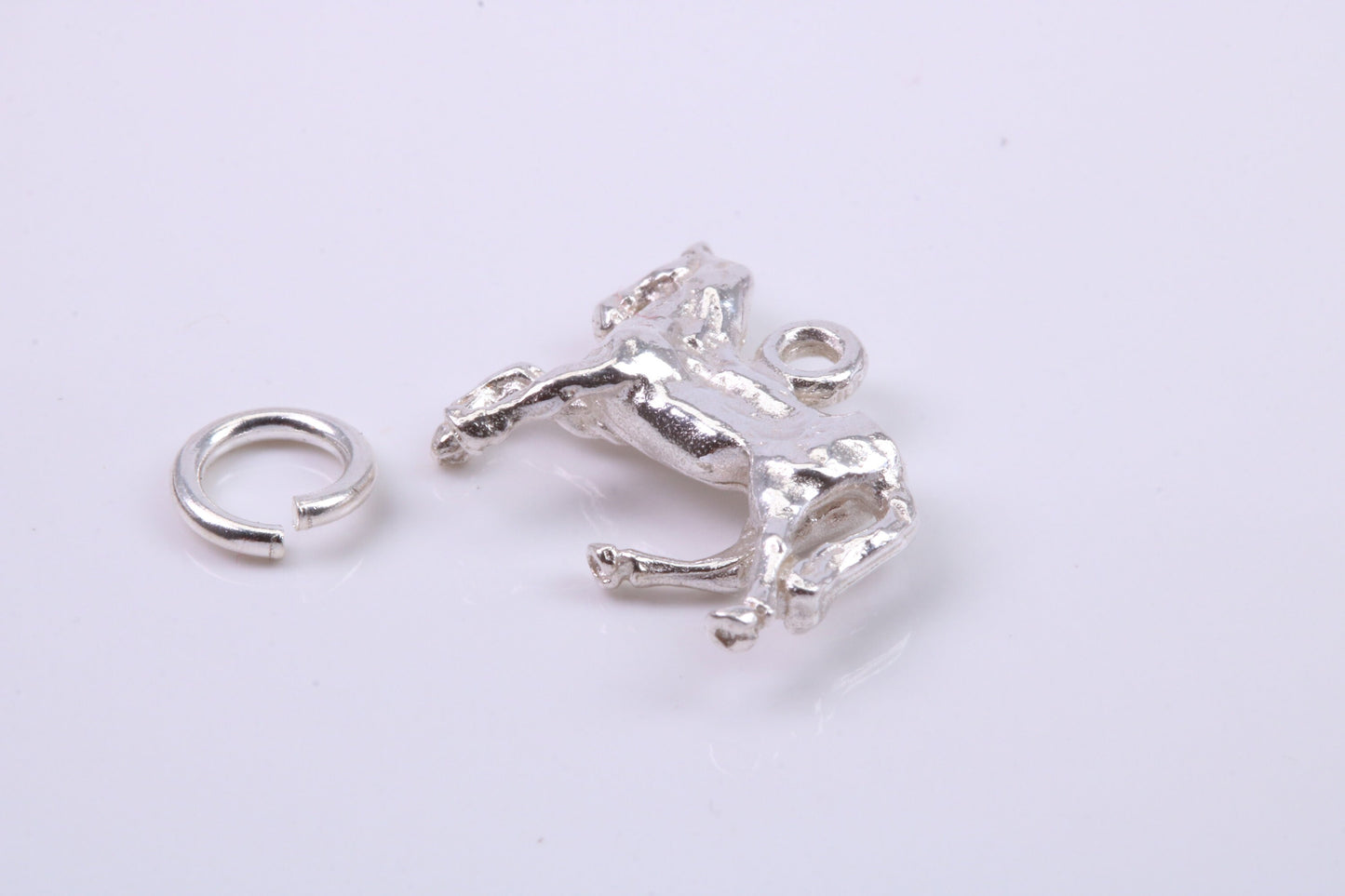 Stallion Charm, Traditional Charm, Made from Solid 925 Grade Sterling Silver, Complete with Attachment Link