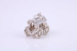 Horse Wagon Charm, Traditional Charm, Made from Solid 925 Grade Sterling Silver, Complete with Attachment Link
