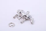 Horse Charm, Traditional Charm, Made from Solid 925 Grade Sterling Silver, Complete with Attachment Link