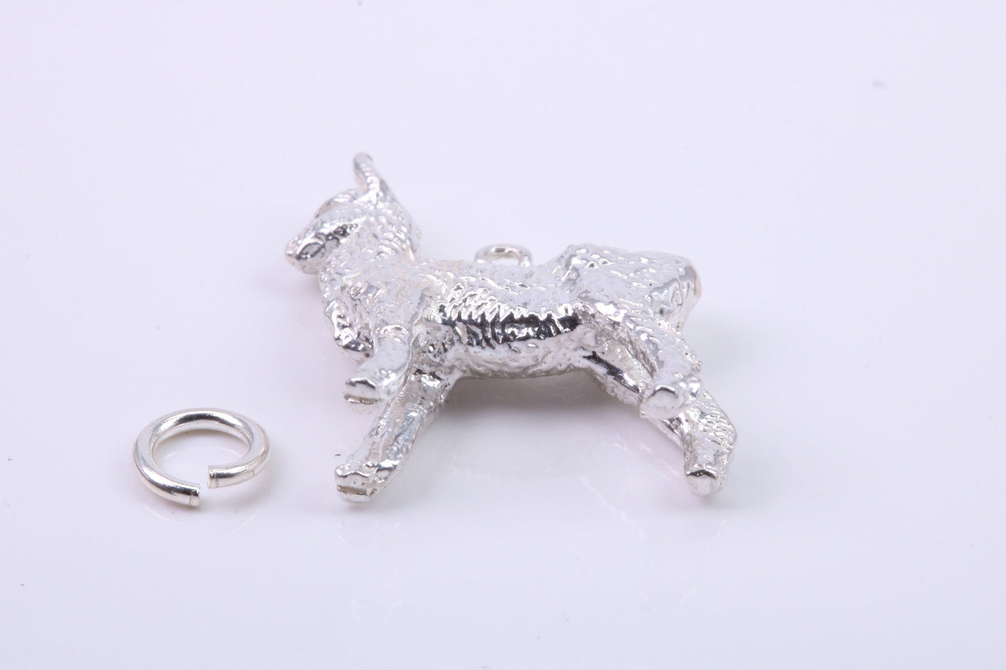 Llama Charm, Traditional Charm, Made from Solid 925 Grade Sterling Silver, Complete with Attachment Link