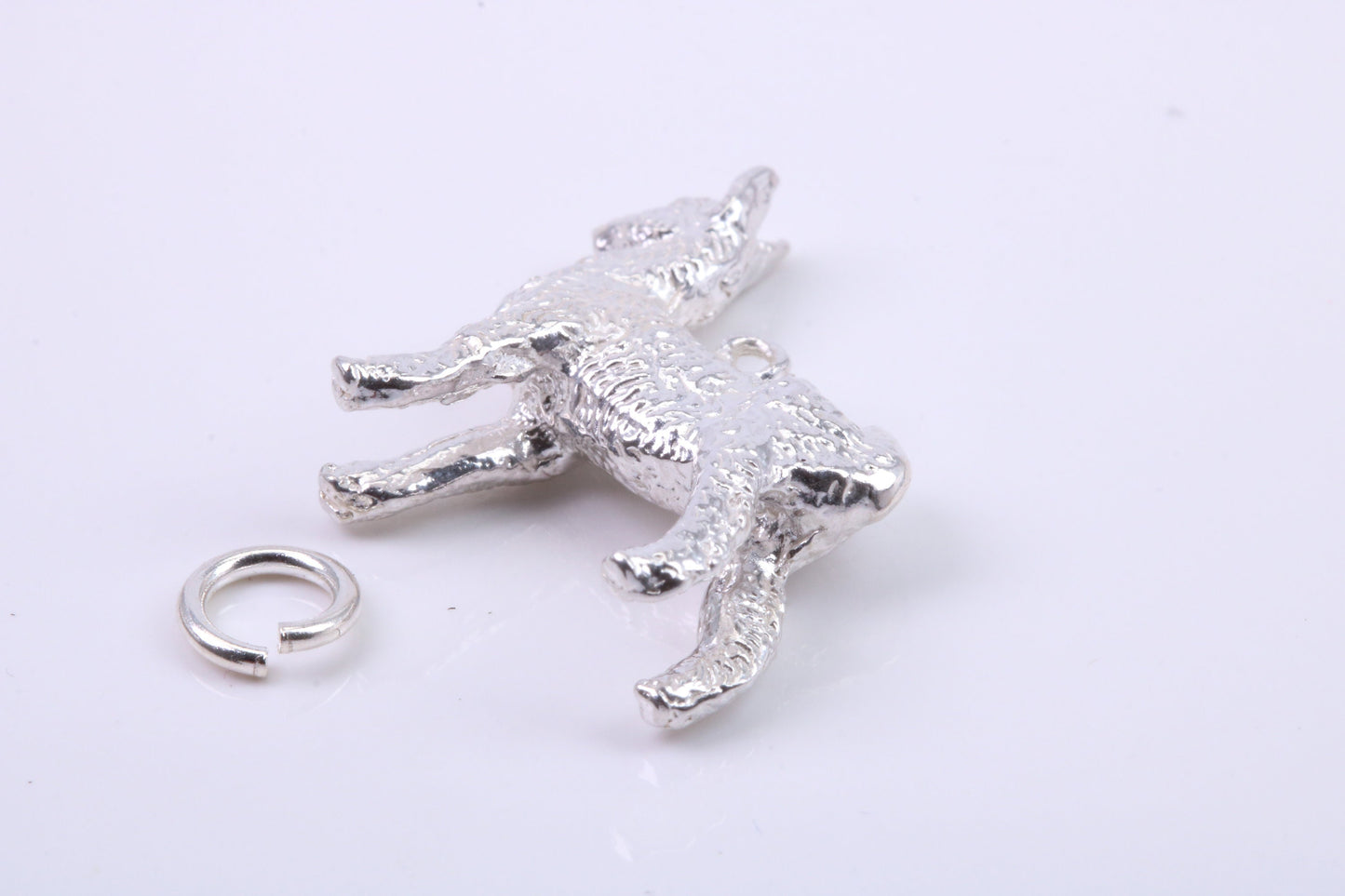 Llama Charm, Traditional Charm, Made from Solid 925 Grade Sterling Silver, Complete with Attachment Link